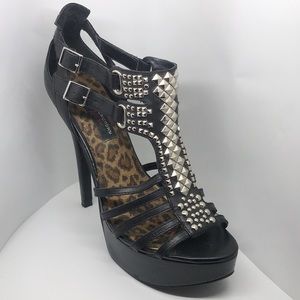 Chinese Laundry Strappy Studded Heels 8